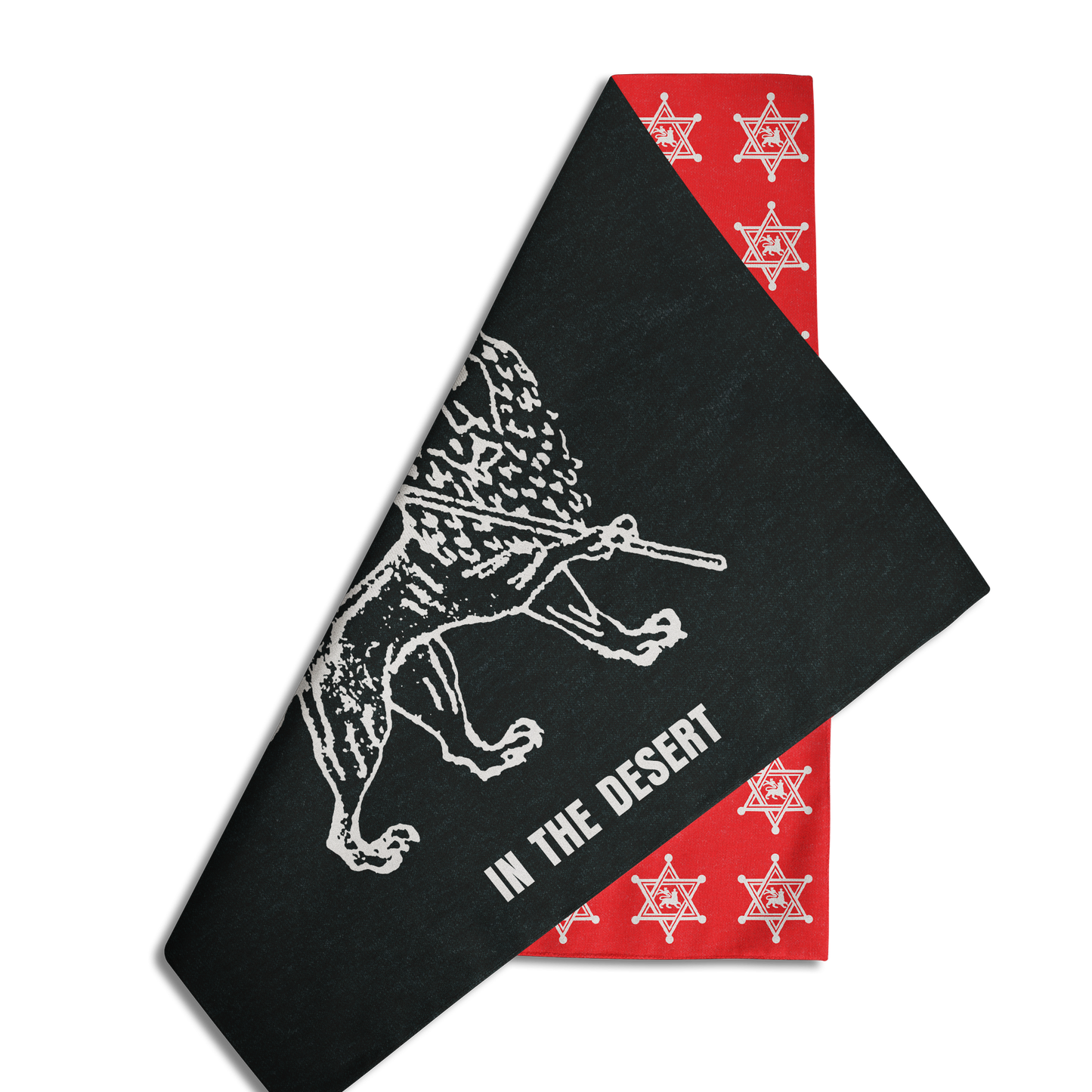IN THE DESERT-RED STAR BANDANA