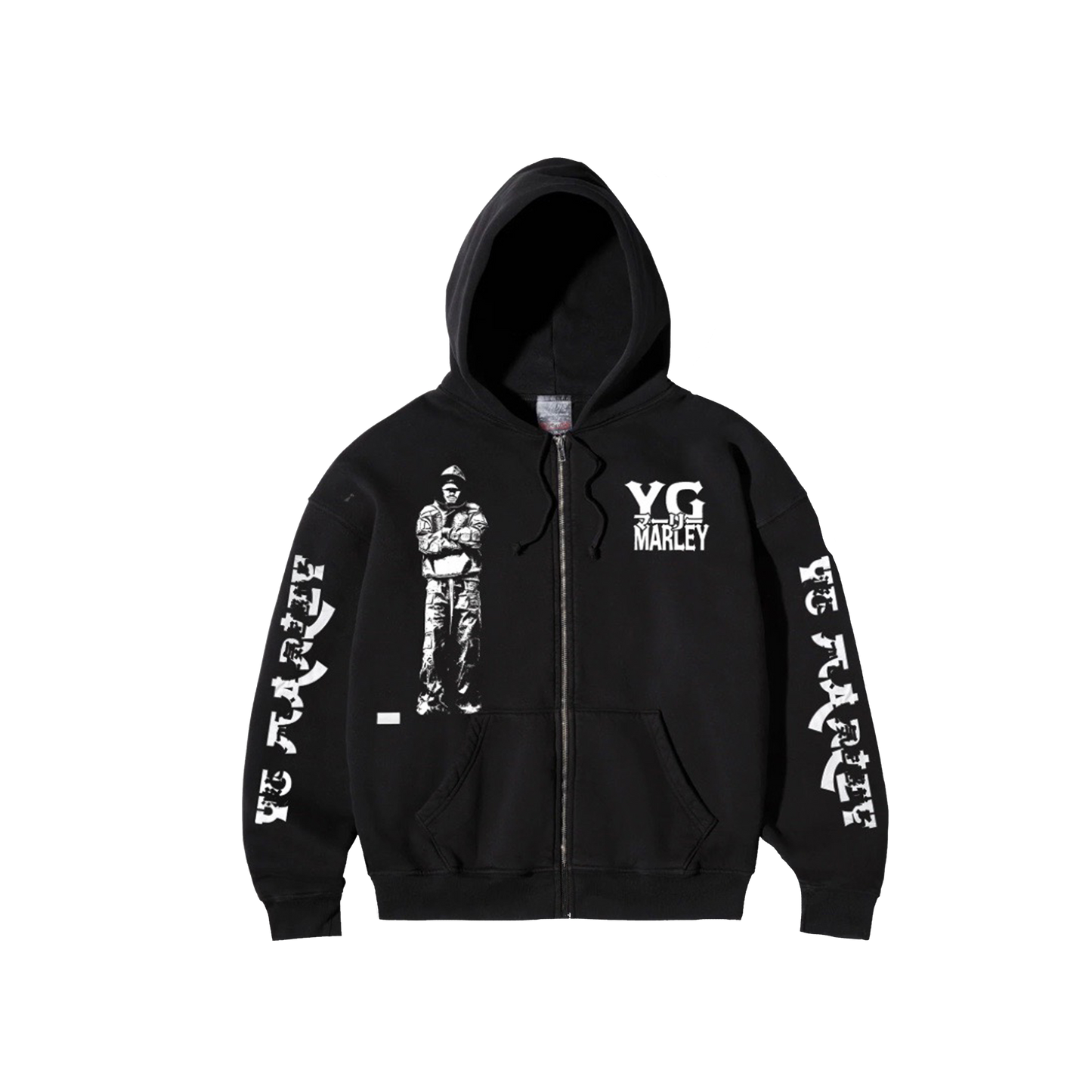 YOUNG GONG ZIPPER HOODIE